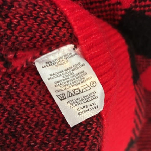 Buffalo Plaid Mock Neck Tunic Sweater like new condition - Picture 6 of 6